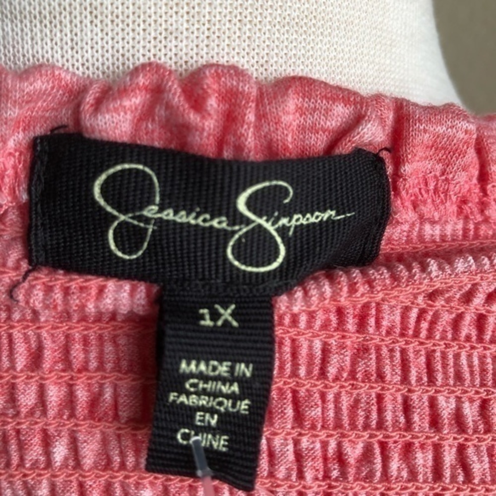 Jessica Simpson shades rose sherrie ruffle top - Picture 7 of 7